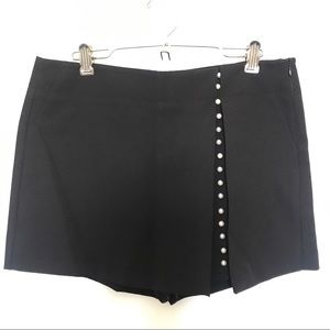 NWT Zara Black Pearl Details Skort S